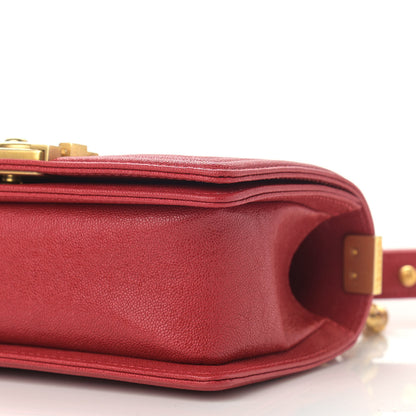 Chanel Caviar Quilted Small Boy Flap Red 6 of 10