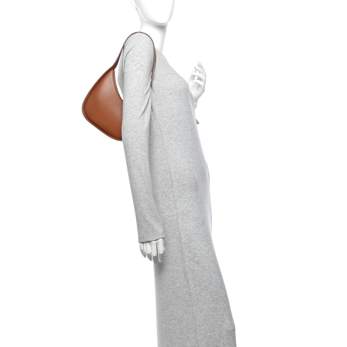 The Row Smooth Calfskin Half Moon Shoulder Bag Twany 2 of 9
