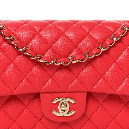 Chanel Caviar Quilted Medium Double Flap Red 8 of 11