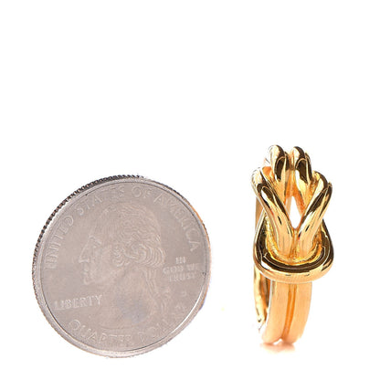 Hermes Knot Scarf Ring Gold 2 of 5