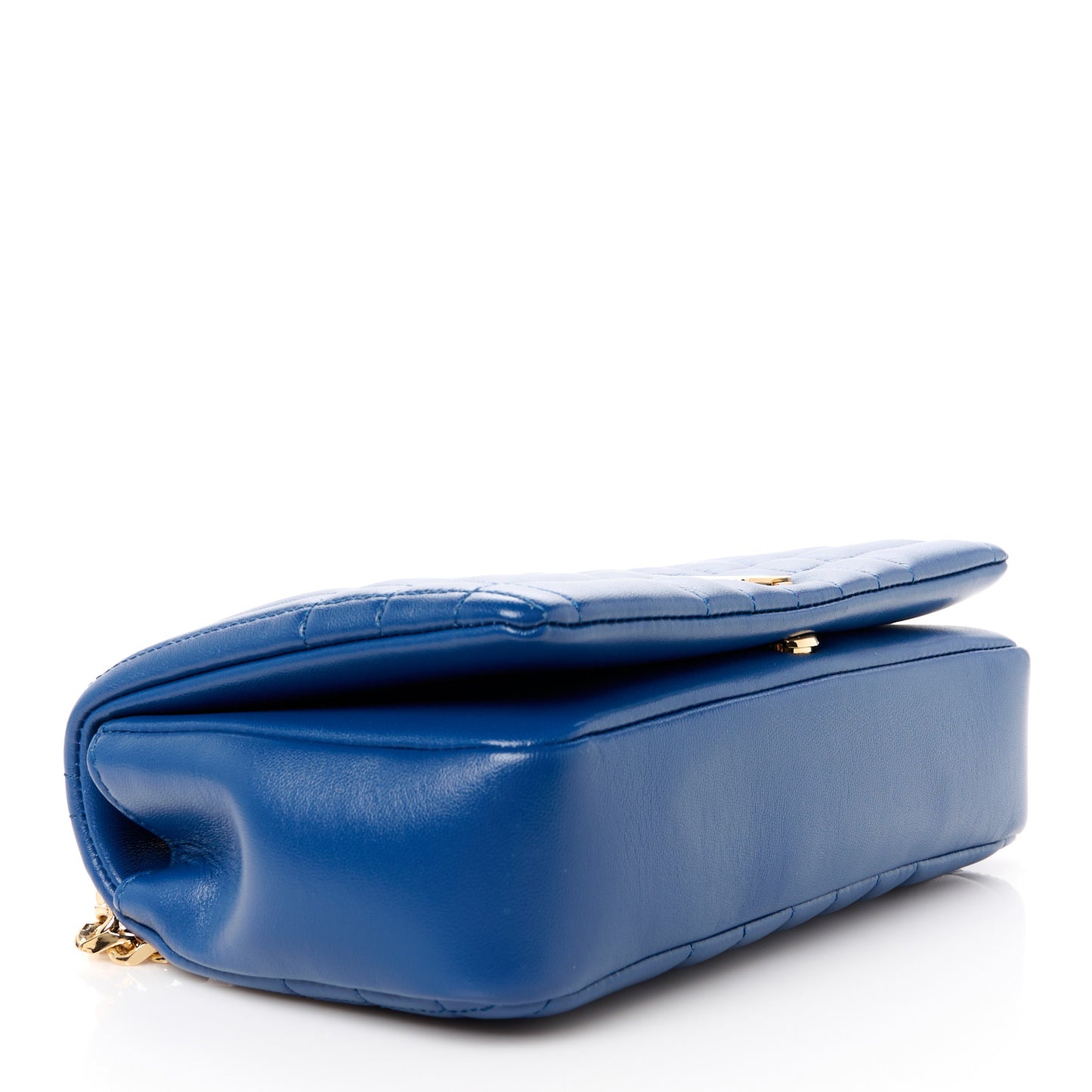 Lambskin Quilted Small Lola Bag Navy