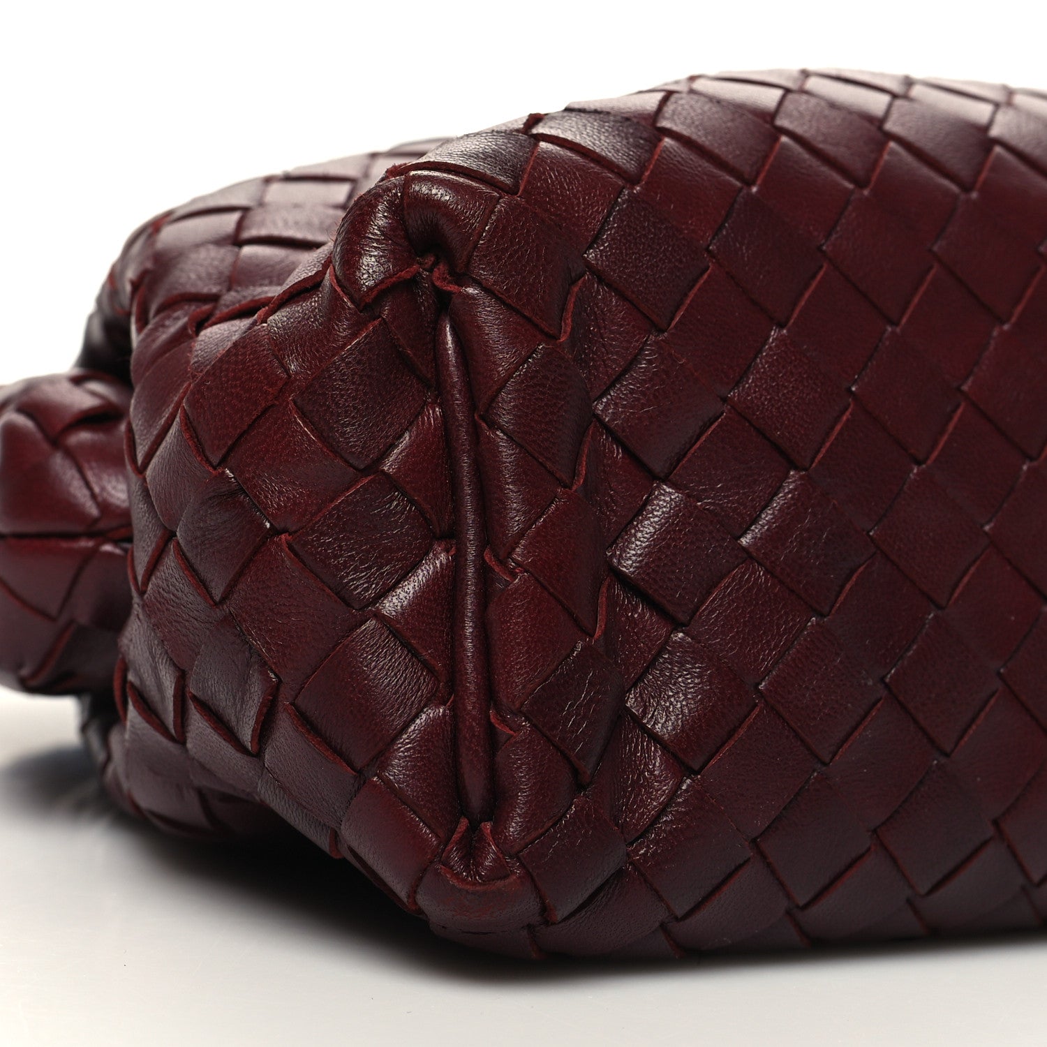 Bottega Veneta Nappa Intrecciato The Lauren 1980 Clutch Gigolo Red 9 of 10
