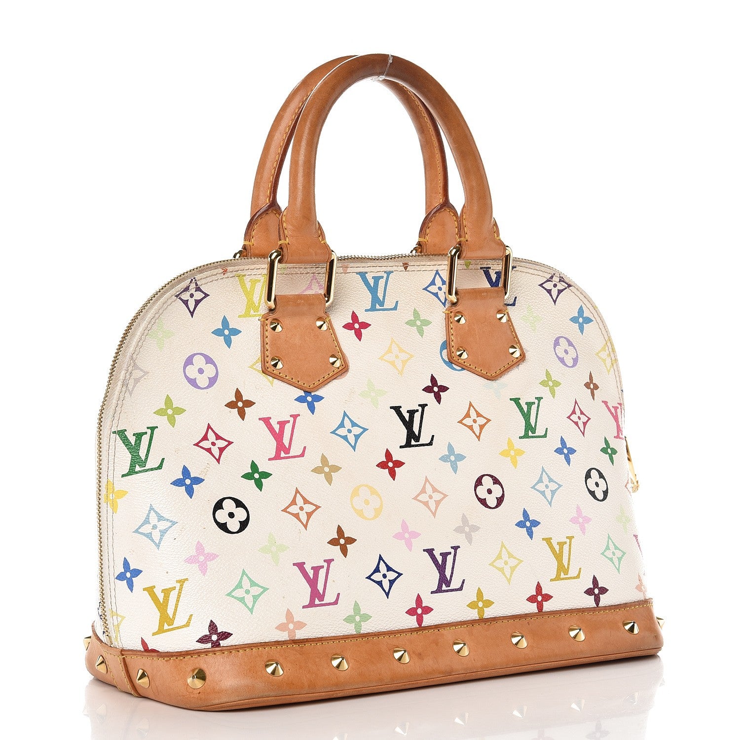 Louis Vuitton Monogram Multicolor Alma White 3 of 13