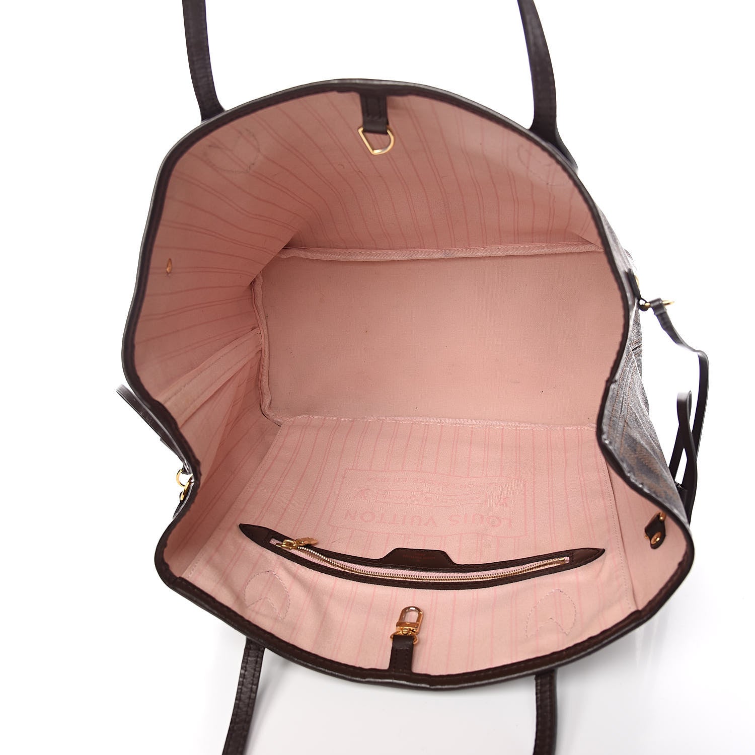 Louis Vuitton Damier Ebene Neo Neverfull MM Rose Ballerine 5 of 21