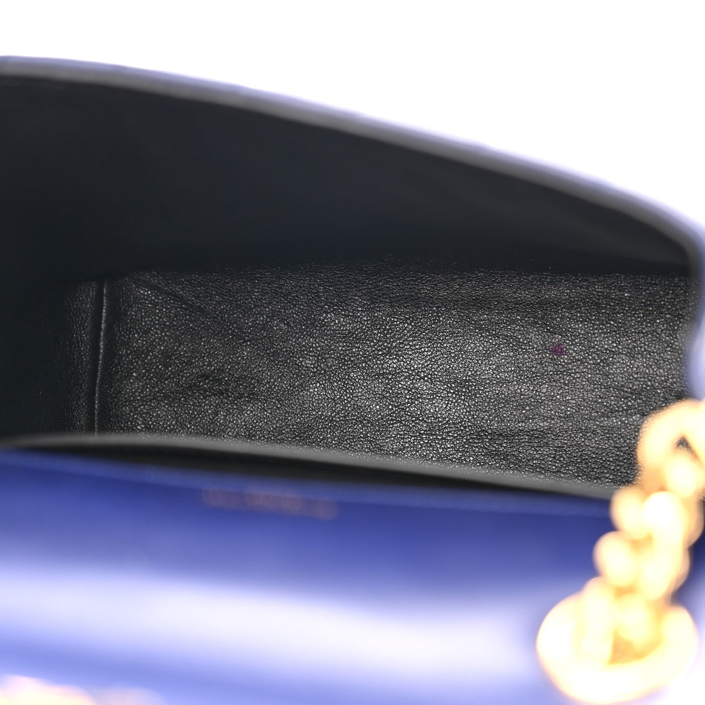Lambskin Matelasse Monogram Medium Vicky Chain Bag Blue