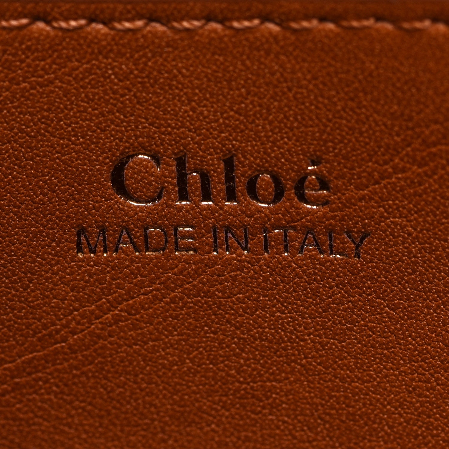 Chloe Small Grain Calfskin Kiss Bag Brown 6 of 11