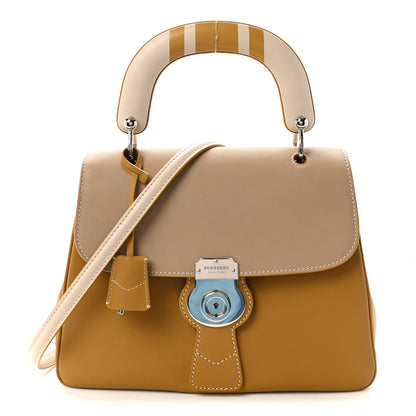 Burberry Trench Calfskin Medium DK88 Top Handle Bag Honey Ochre Yellow 1 of 10