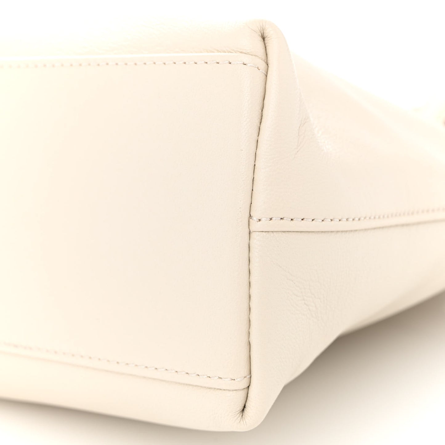 Lambskin Small Linea Matisse Top Handle Bag Mystic White
