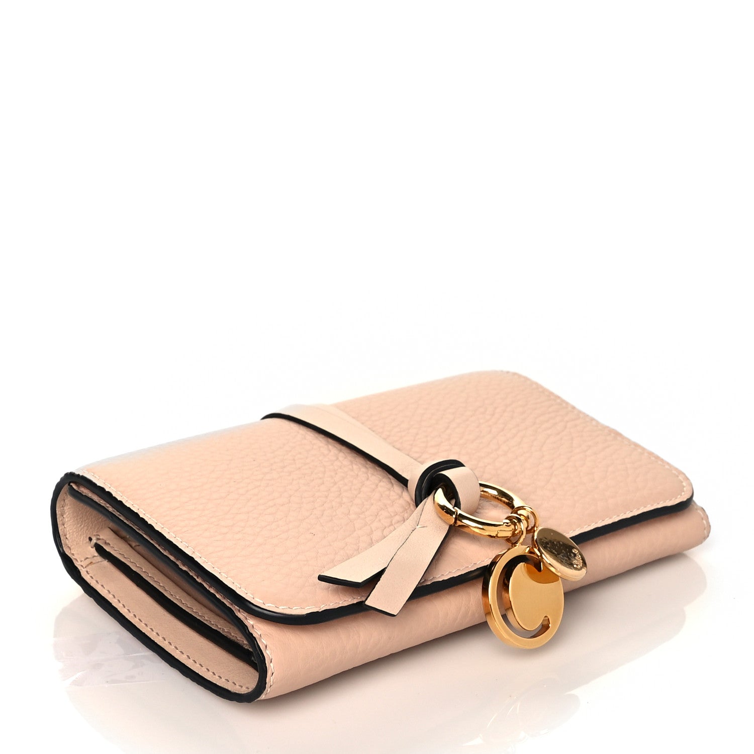 Chloe Calfskin Alphabet Trifold Wallet Blush Nude 4 of 10