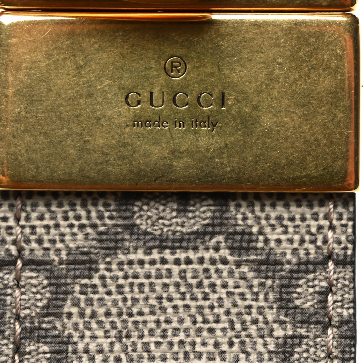 GG Supreme Monogram Plutone Calfskin Double G Reversible 37mm Belt 90 36 Beige Ebony New Acero