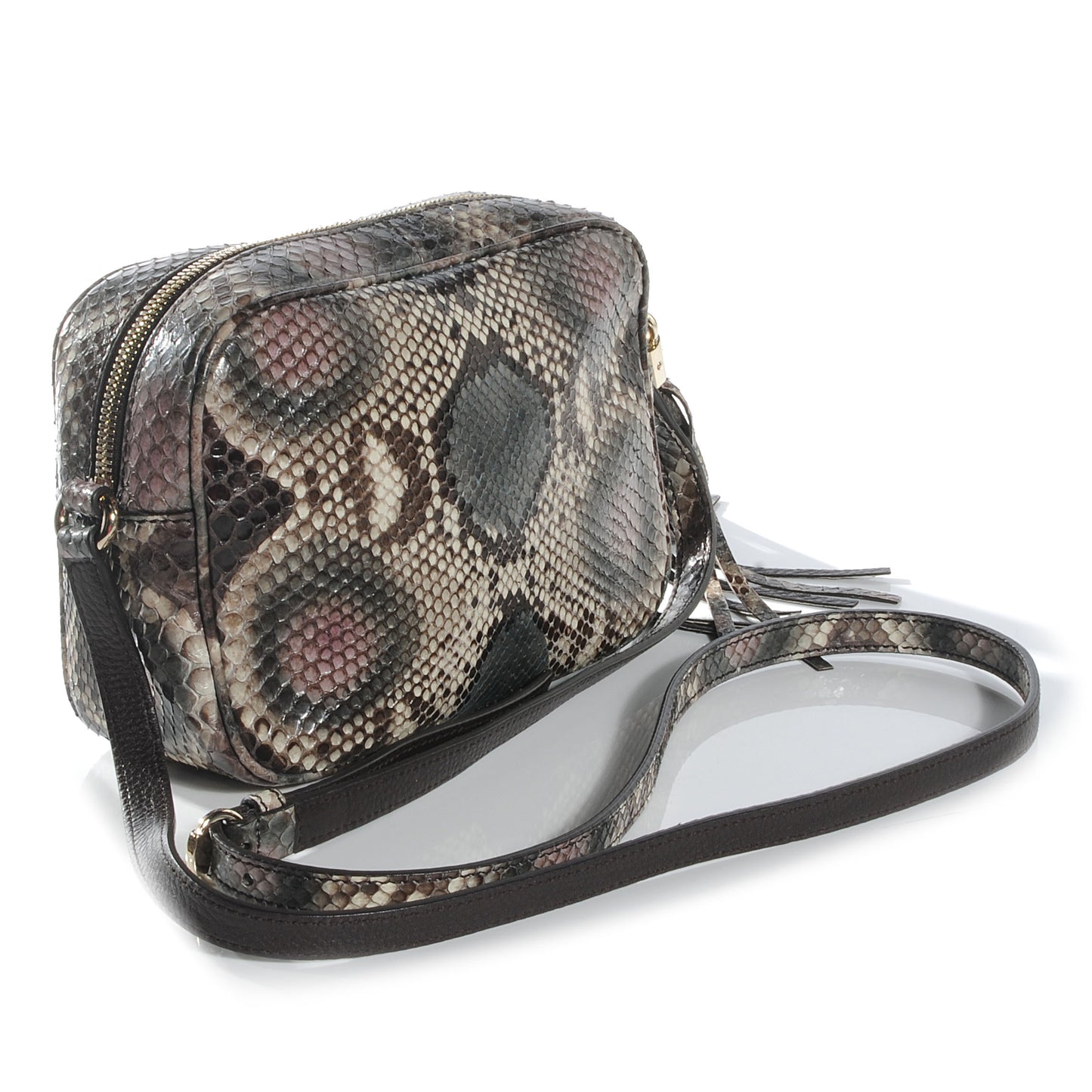 Metallic Python Soho Disco Bag