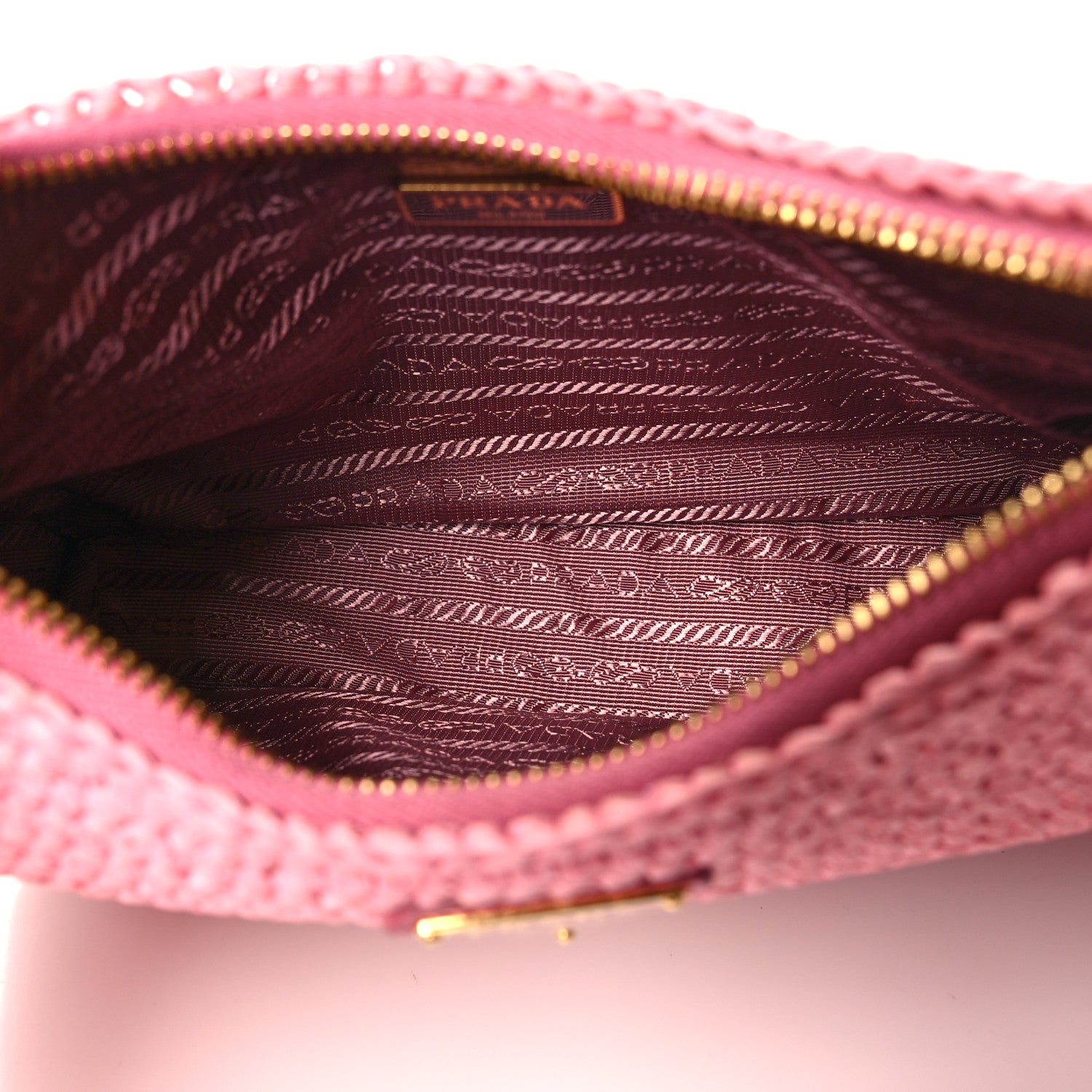 Prada Yarn Raffia Effect Crochet Re-Edition 2005 Shoulder Bag Petalo 5 of 10