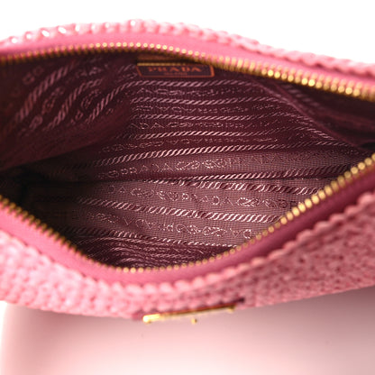 Prada Yarn Raffia Effect Crochet Re-Edition 2005 Shoulder Bag Petalo 5 of 10