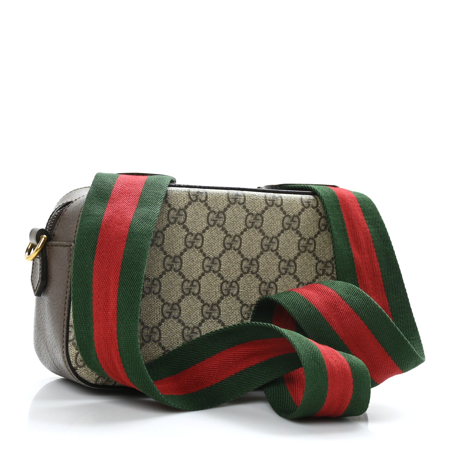 Gucci GG Supreme Monogram Web Neo Vintage Shoulder Bag Beige New Acero Crop 4 of 10