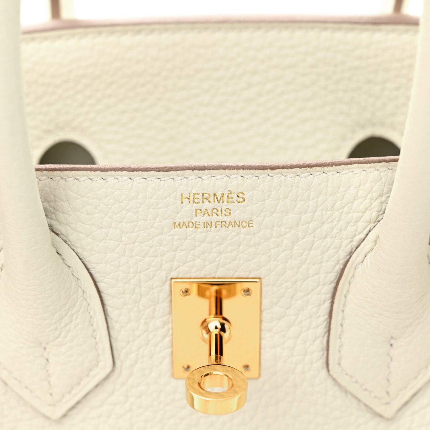 Hermes Togo Birkin 25 Mushroom 7 of 11