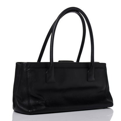 Chanel Calfskin Small Cerf Executive Shopper Tote Black 3 of 22