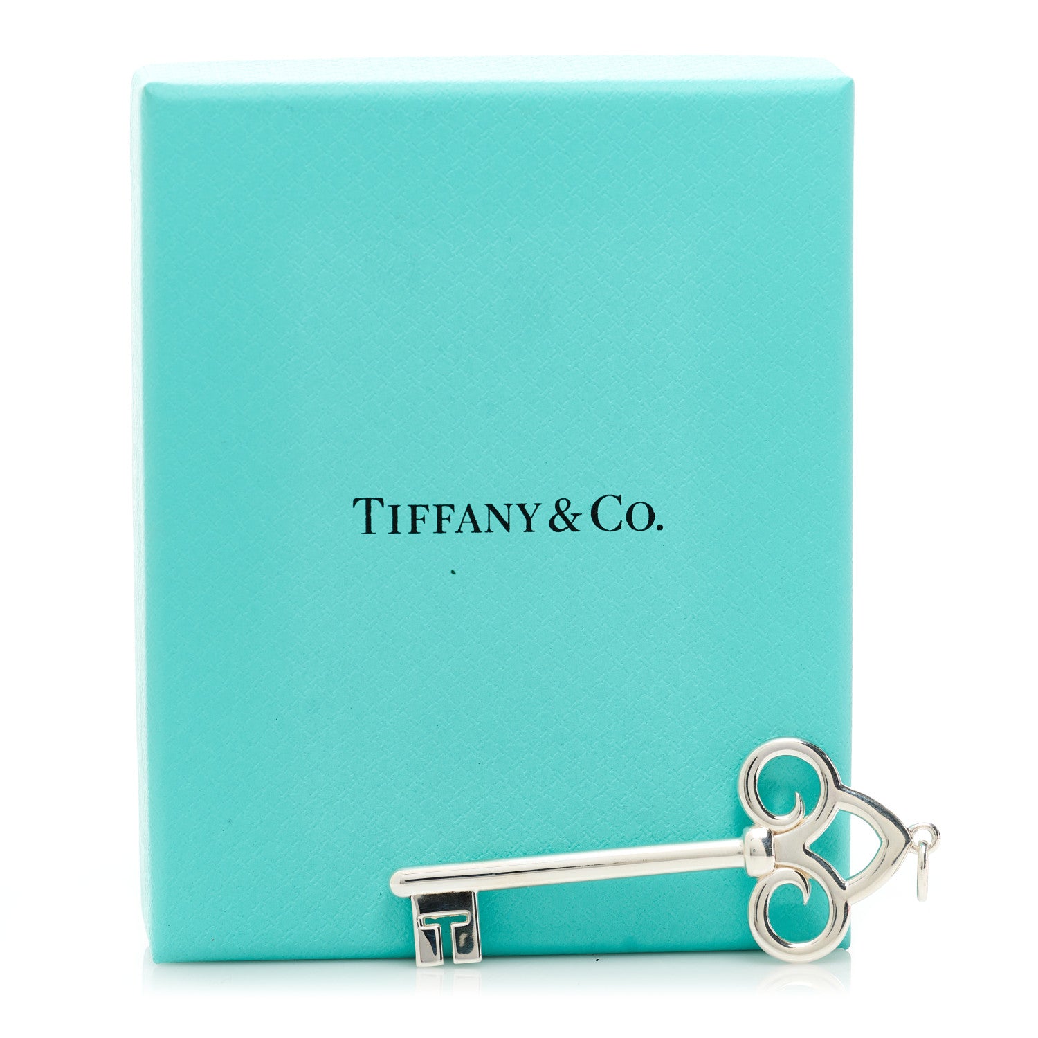 Tiffany Sterling Silver Fleur De Lis Key Pendant 4 of 4
