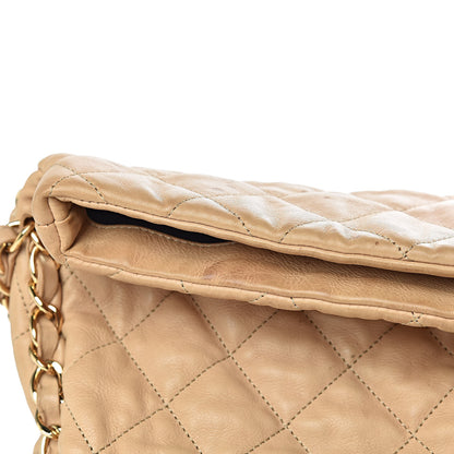 Chanel Calfskin Quilted Large Chain Me Hobo Beige 15 of 22