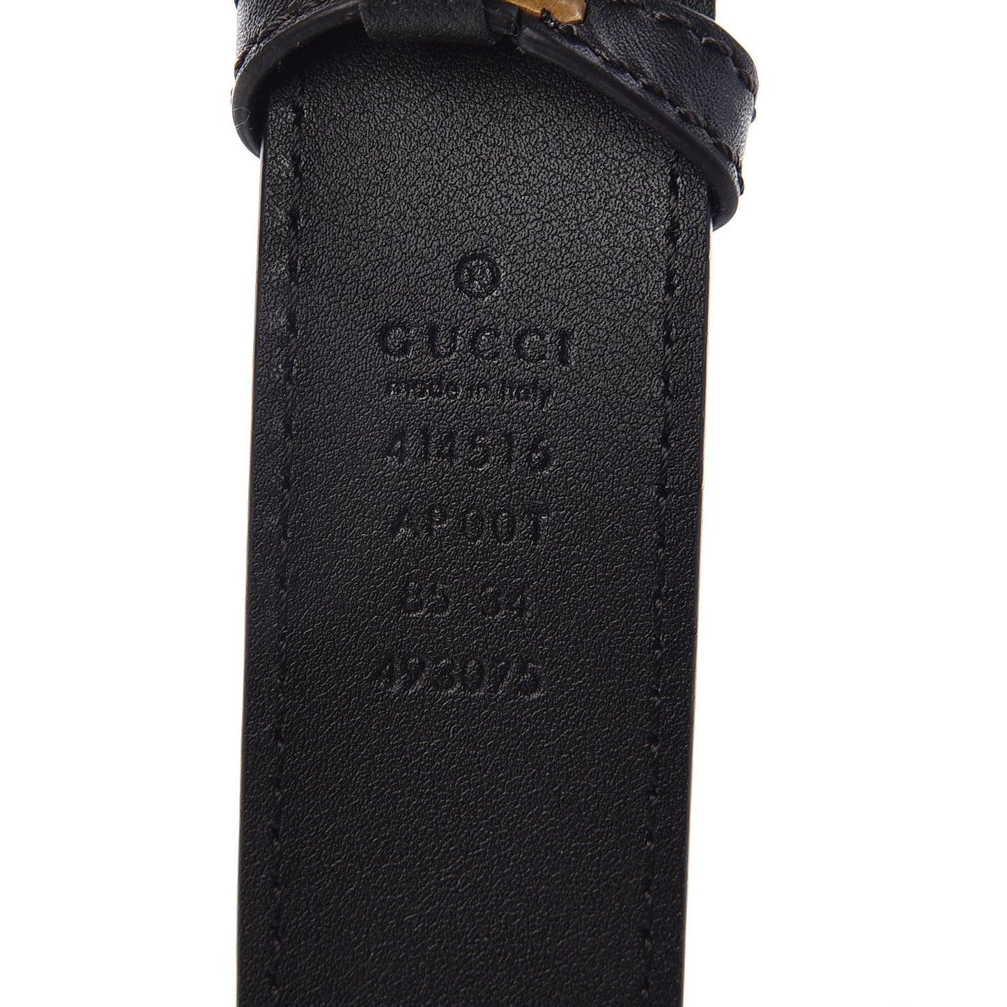 Calfskin Double G 30mm Belt 85 34 Black