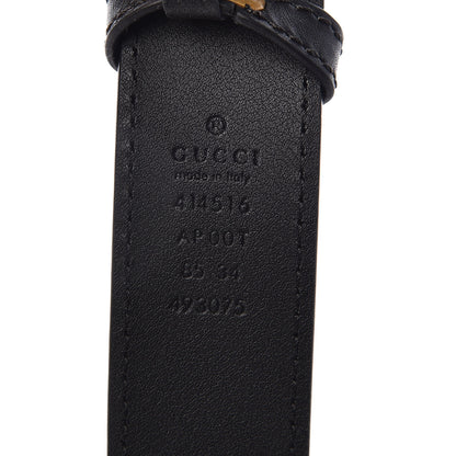 Gucci Calfskin Double G 30mm Belt 85 34 Black 6 of 7
