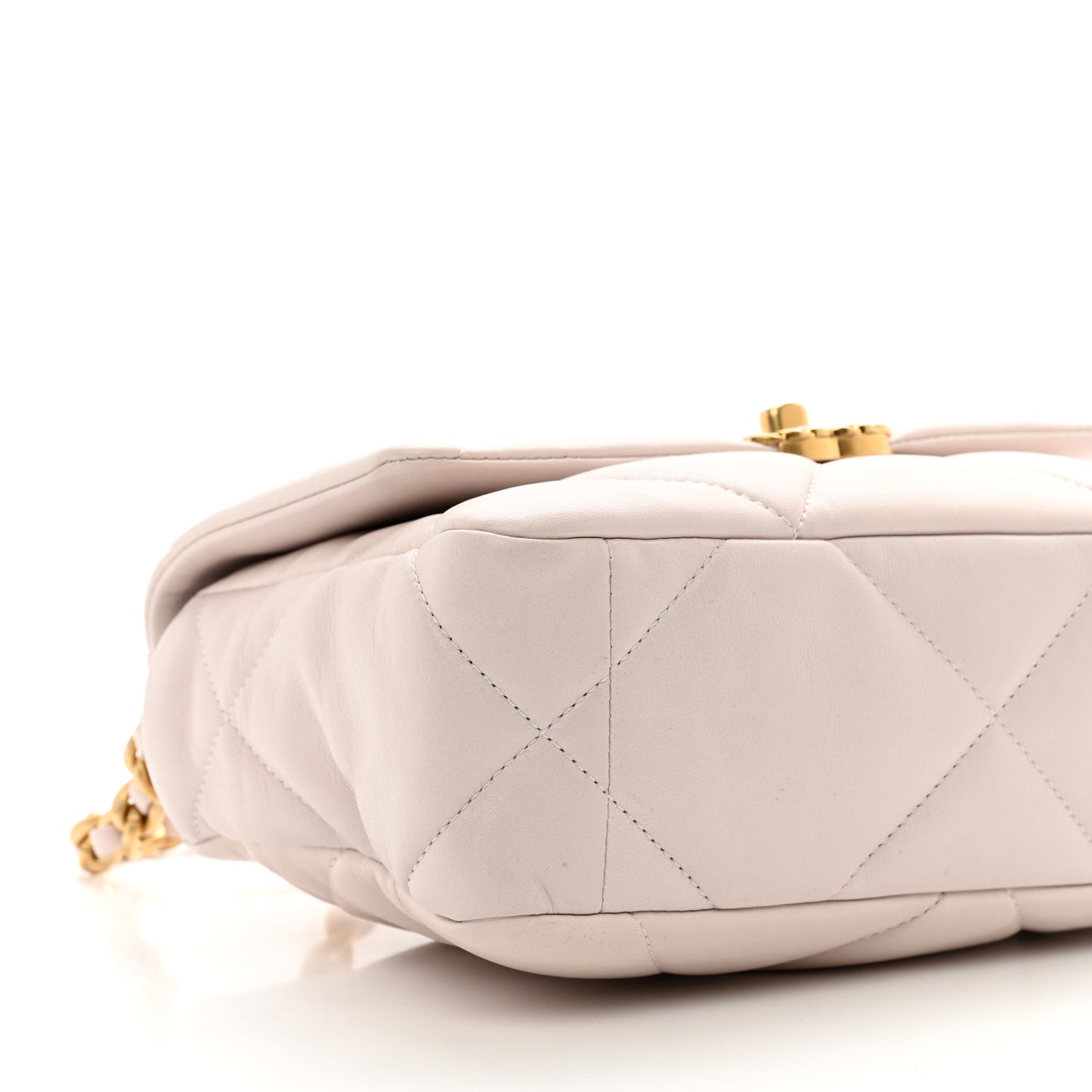 Lambskin Quilted Medium Chanel 19 Flap Light Pink