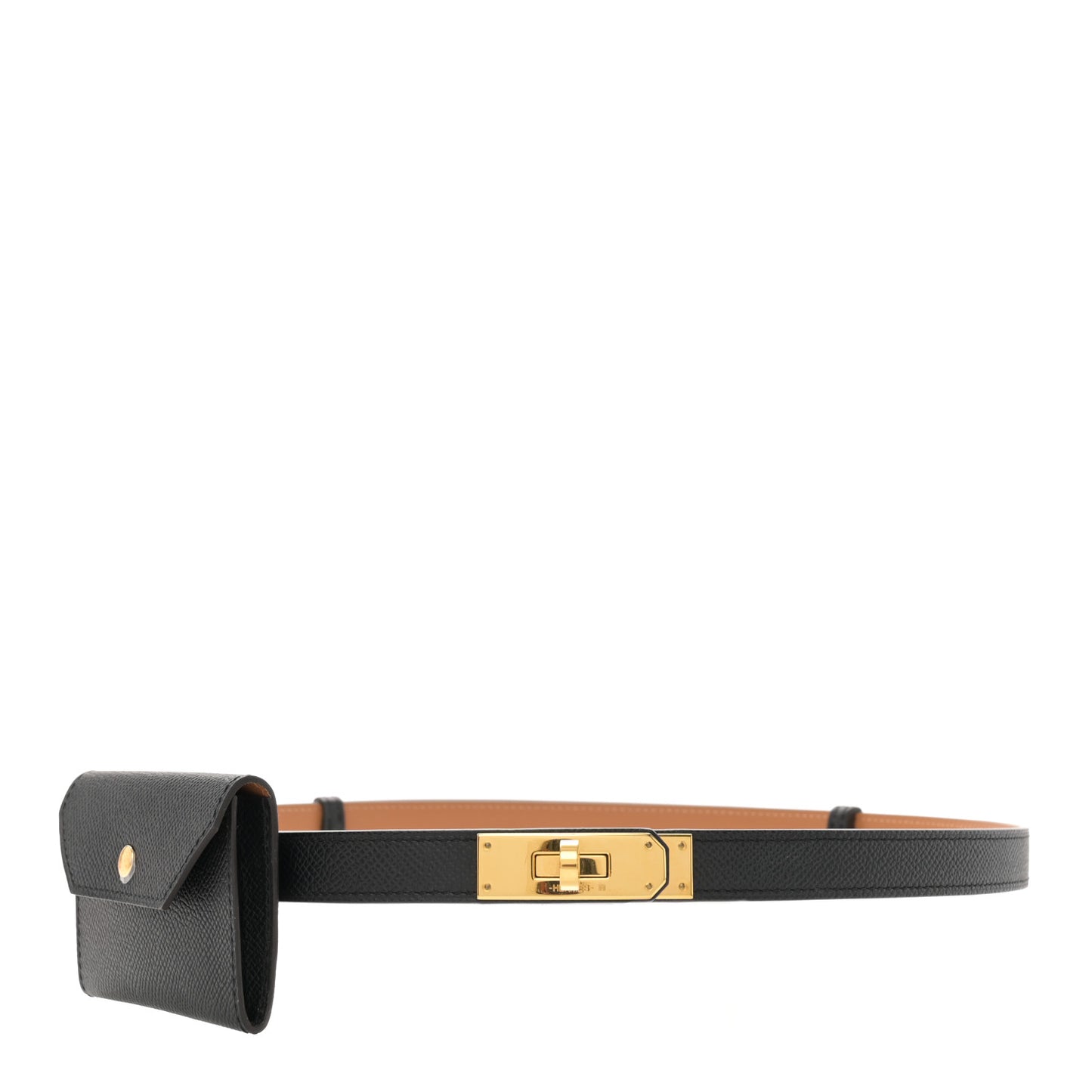 Epsom Kelly Pocket Belt Black