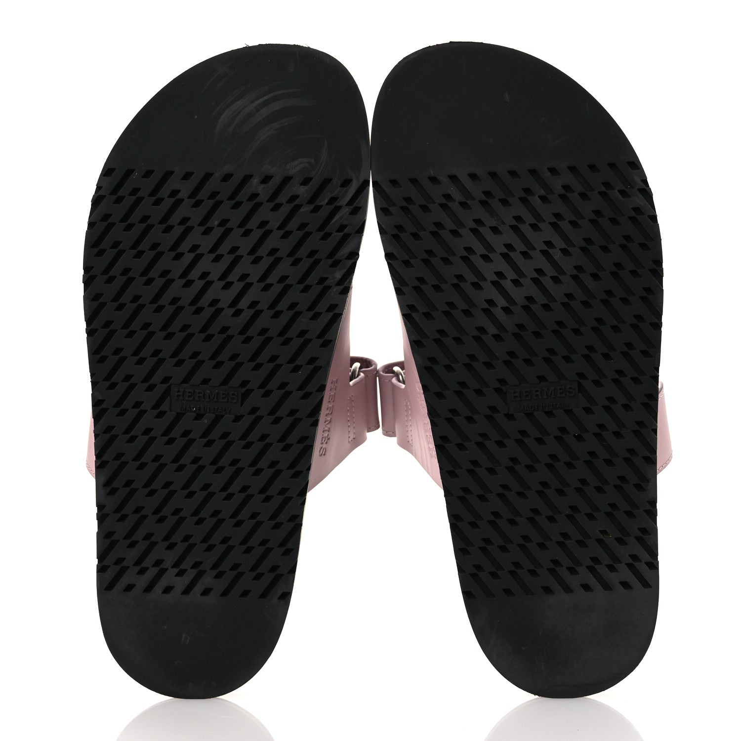 Hermes Calfskin Womens Chypre Sandals 38 Rose Cancan 7 of 12