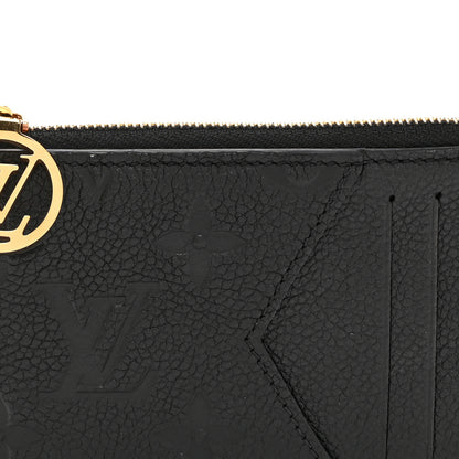Louis Vuitton Empreinte Monogram Zipped Romy Card Holder Black 7 of 8