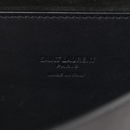 Saint Laurent Pony Hair Calfskin Leopard Print Monogram Medium Kaia Satchel Black 6 of 11