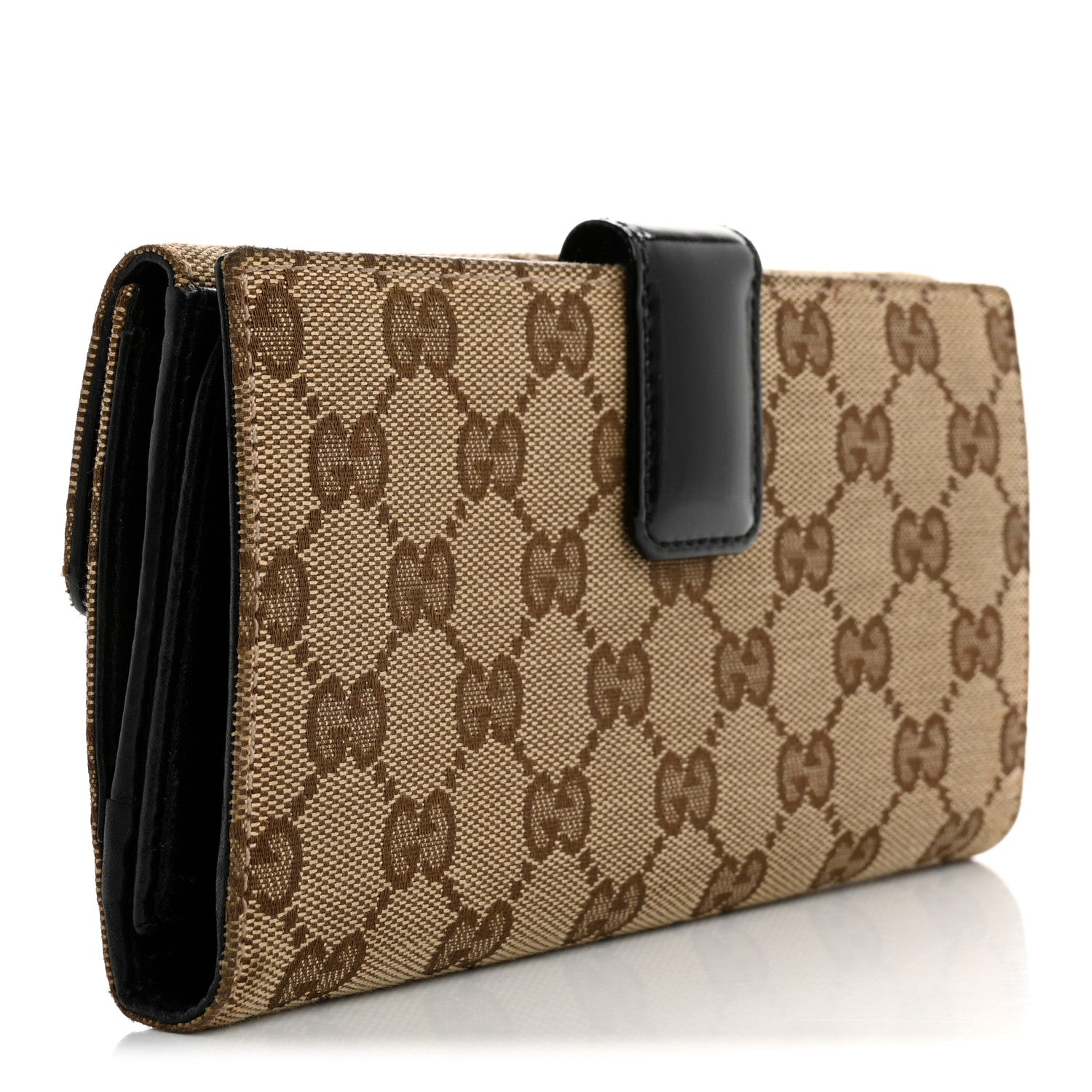 Gucci Monogram Eclipse Continental Wallet Black 3 of 13