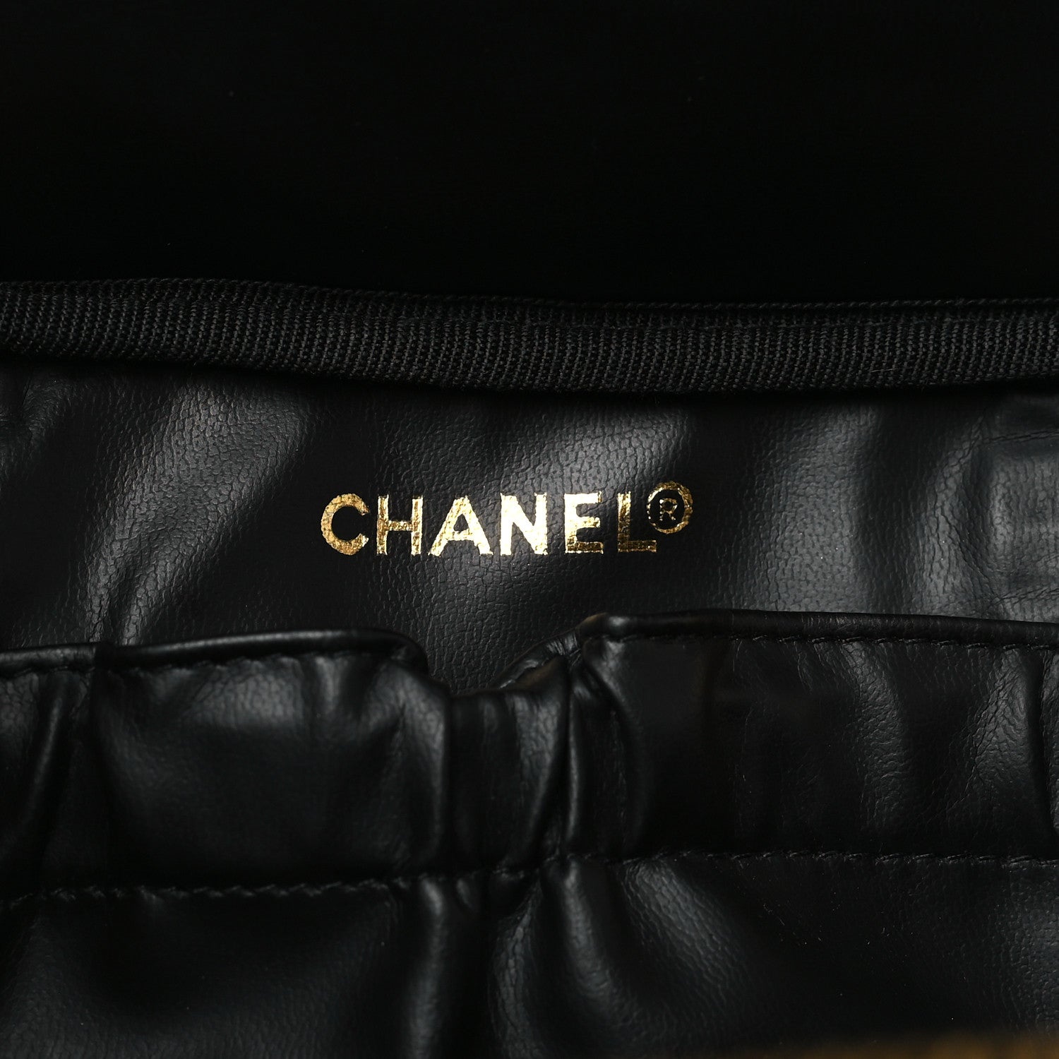 Chanel Lambskin Vanity Cosmetic Case Black 6 of 11