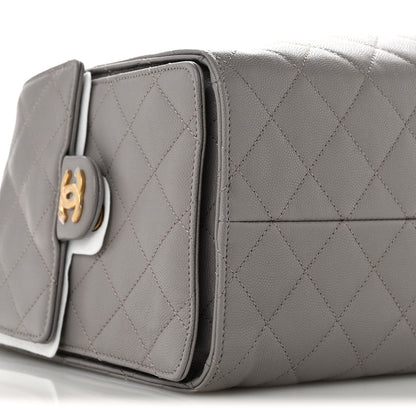 Chanel Caviar Quilted Medium Chanel 25 Handbag Dark Grey 10 of 11