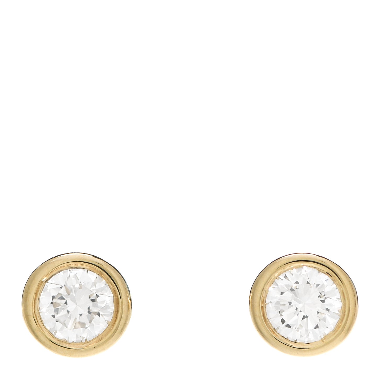 18K Yellow Gold Diamond .34ctw Elsa Peretti Diamonds By The Yard Earrings