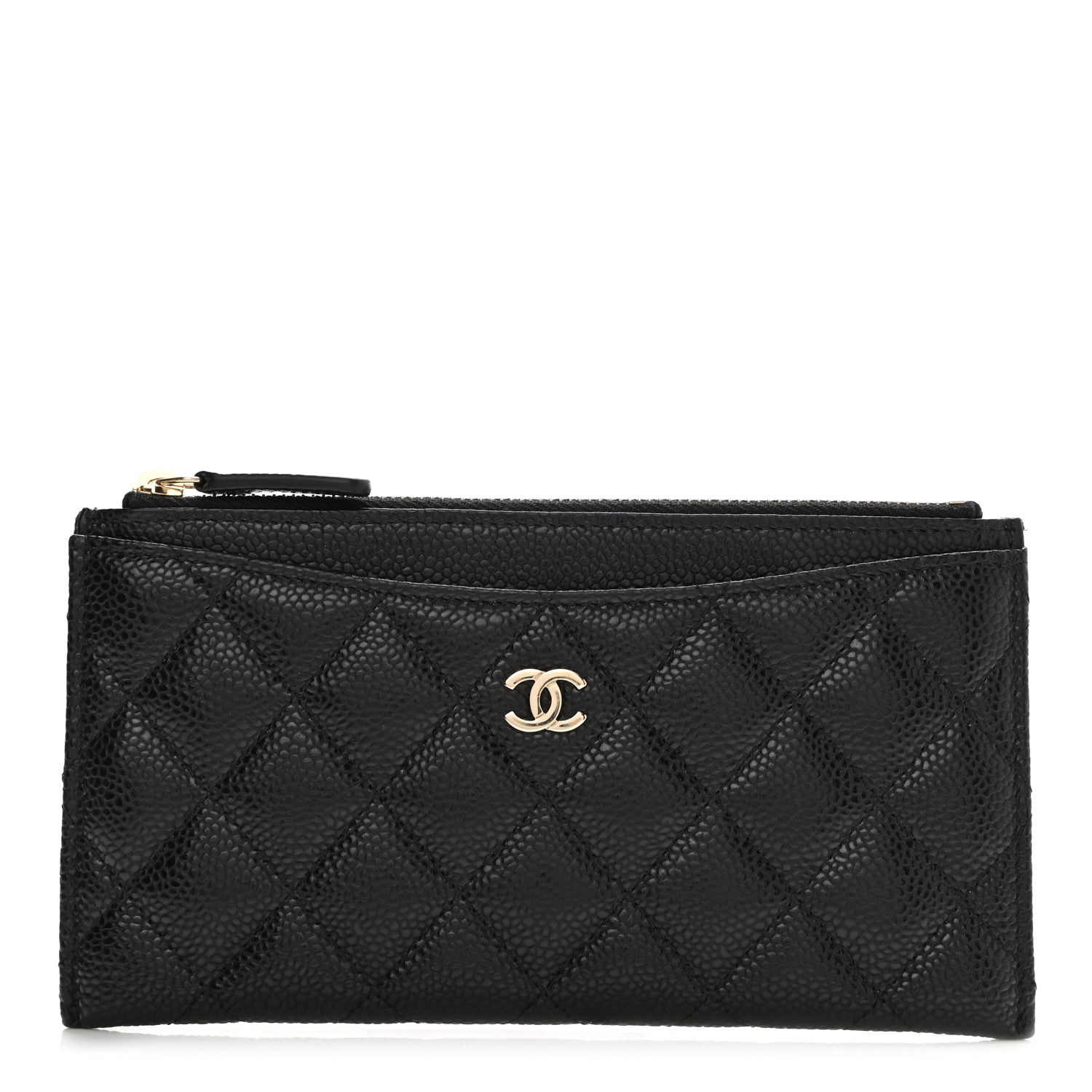Chanel Caviar Quilted Classic Zip Pouch Black 1 of 8