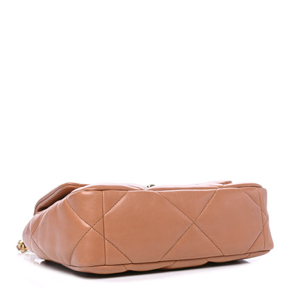 Chanel Lambskin Quilted Medium Chanel 19 Flap Brown 3 of 4