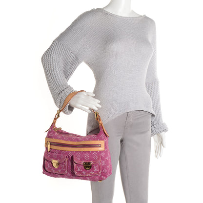 Louis Vuitton Denim Baggy PM Fuchsia 2 of 7