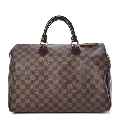 Louis Vuitton Damier Ebene Speedy 35 1 of 15