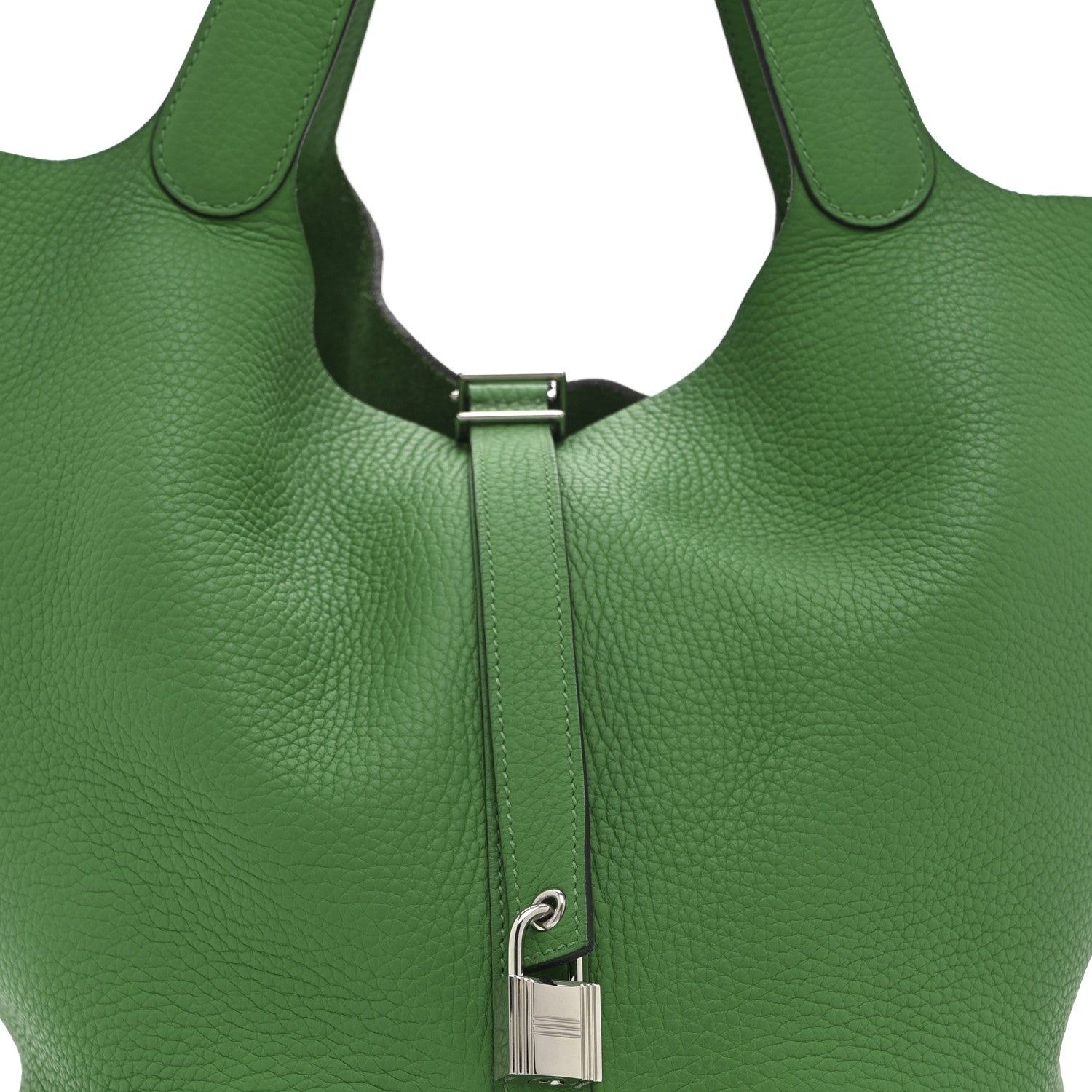 Hermes Taurillon Clemence Picotin Lock 26 GM Bamboo 8 of 11