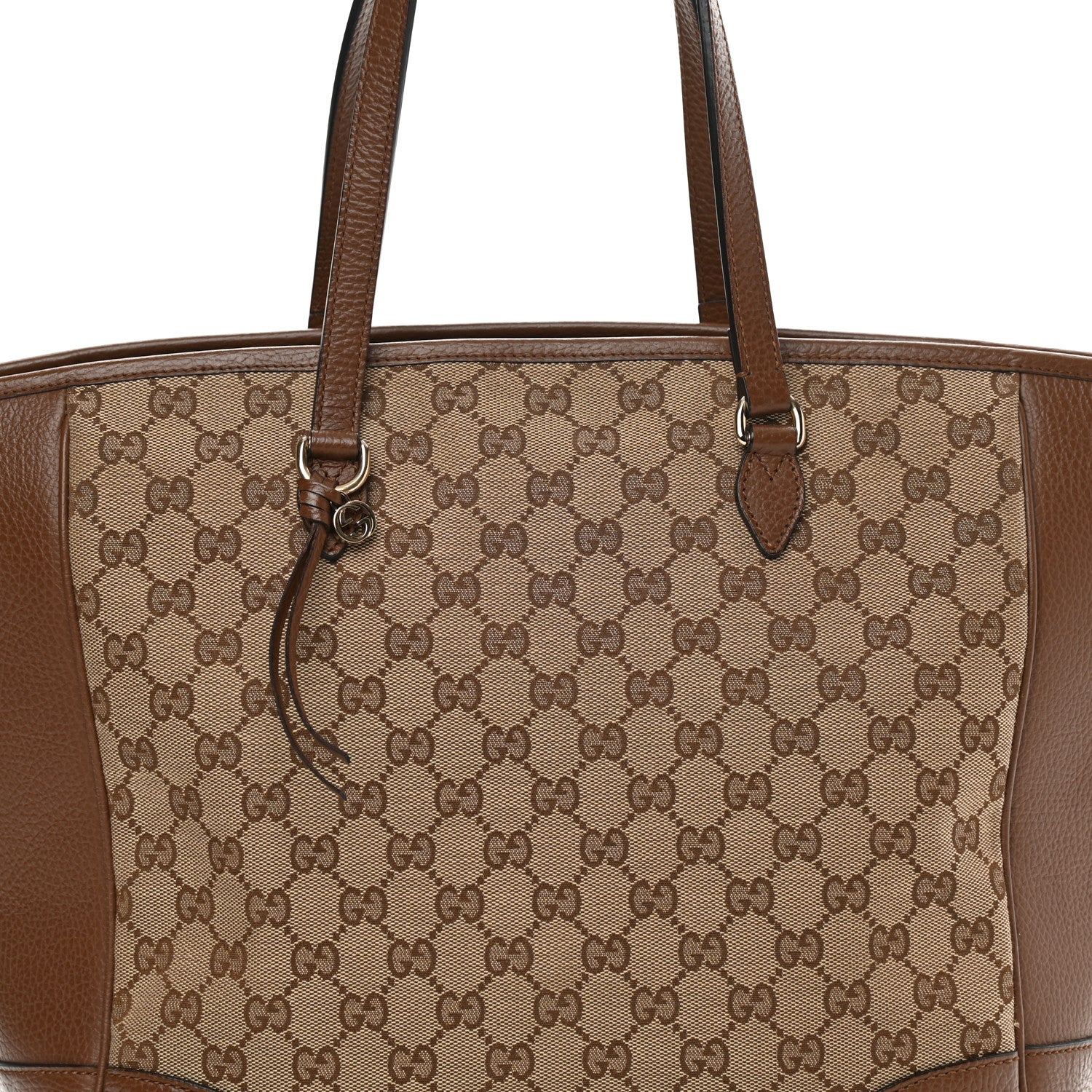 Gucci Monogram Medium Bree Zippered Tote Beige Tabacco 8 of 14