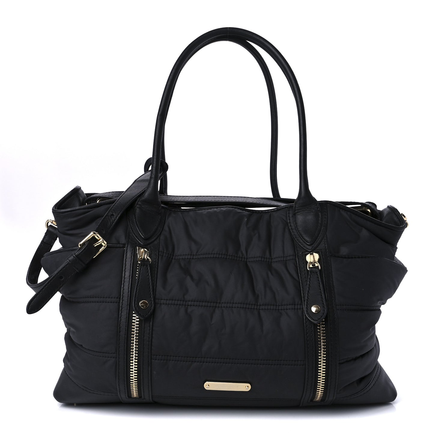 Nylon Large Olympia Diaper Bag Black