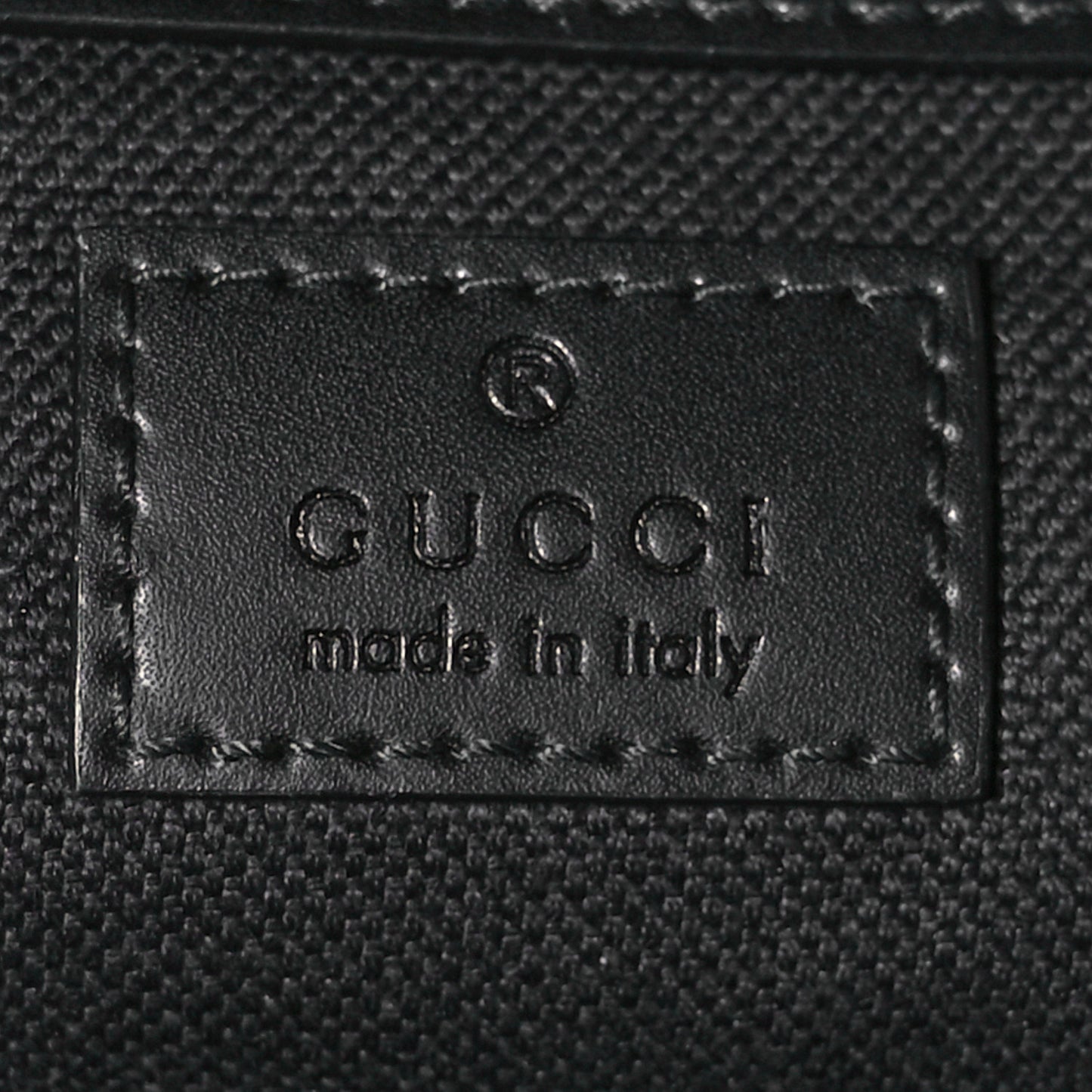 Soft GG Supreme Monogram Calfskin Web Double Buckle Backpack Black
