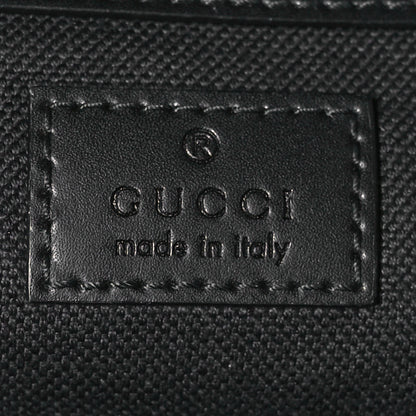 Gucci Soft GG Supreme Monogram Calfskin Web Double Buckle Backpack Black 5 of 9