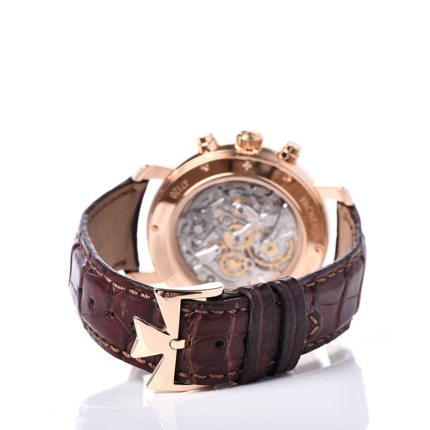 18K Pink Gold Alligator 41.5mm Malte Chronograph Manual Windig Watch 47120/000R-9099
