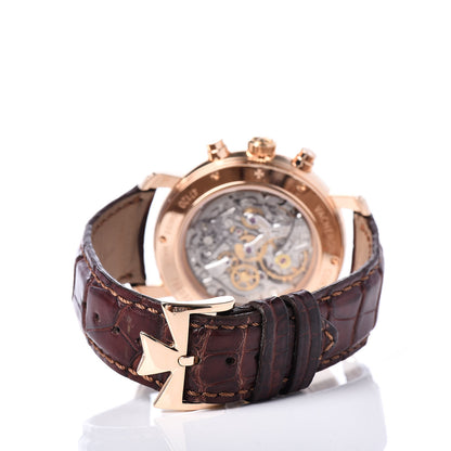 Vacheron Constantin 18K Pink Gold Alligator 41.5mm Malte Chronograph Manual Windig Watch 47120/000R-9099 3 of 5