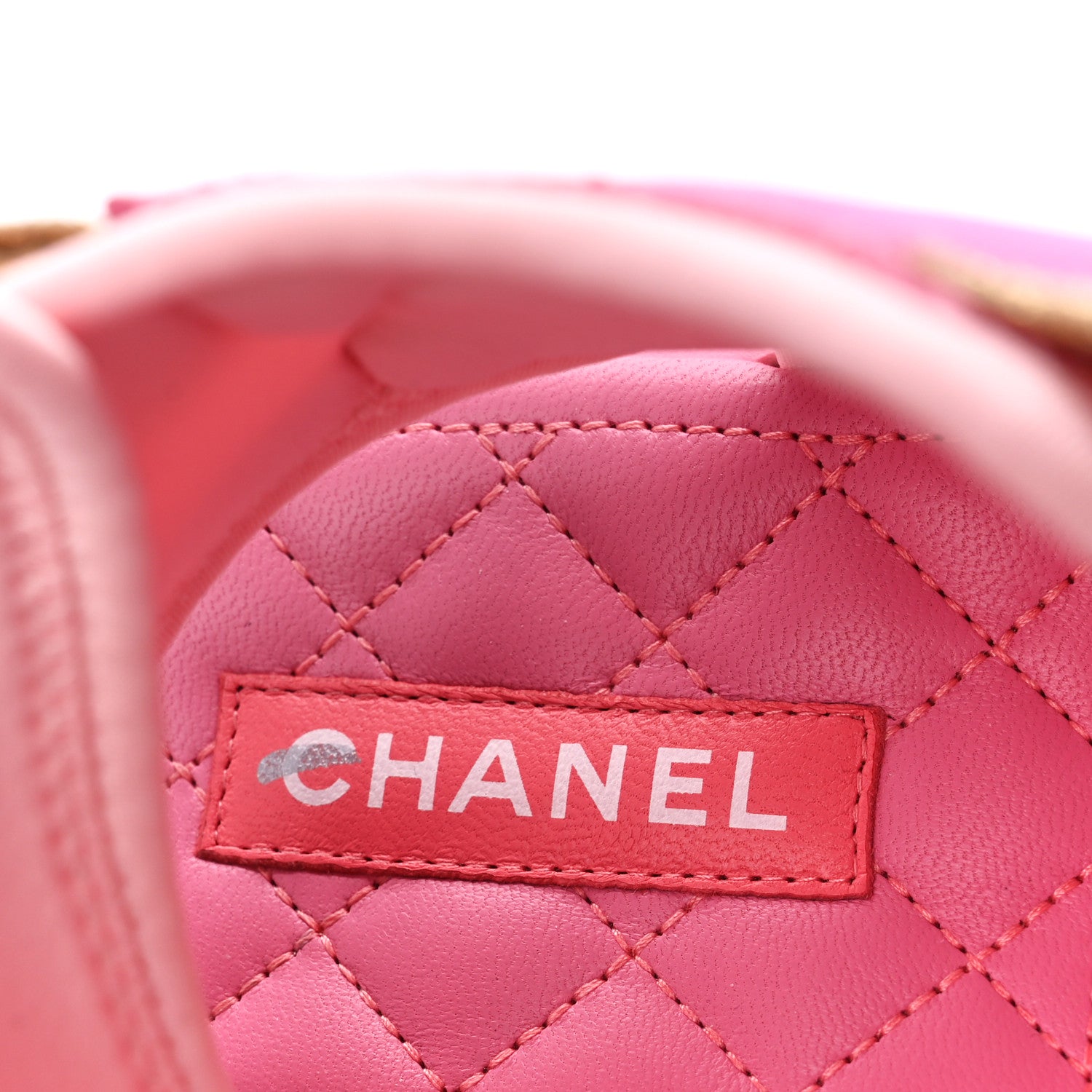 Chanel Goatskin Fabric Gladiator Sandals 37.5 Pink 7 of 10