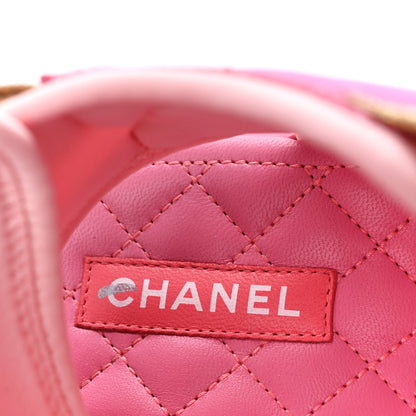 Chanel Goatskin Fabric Gladiator Sandals 37.5 Pink 7 of 10