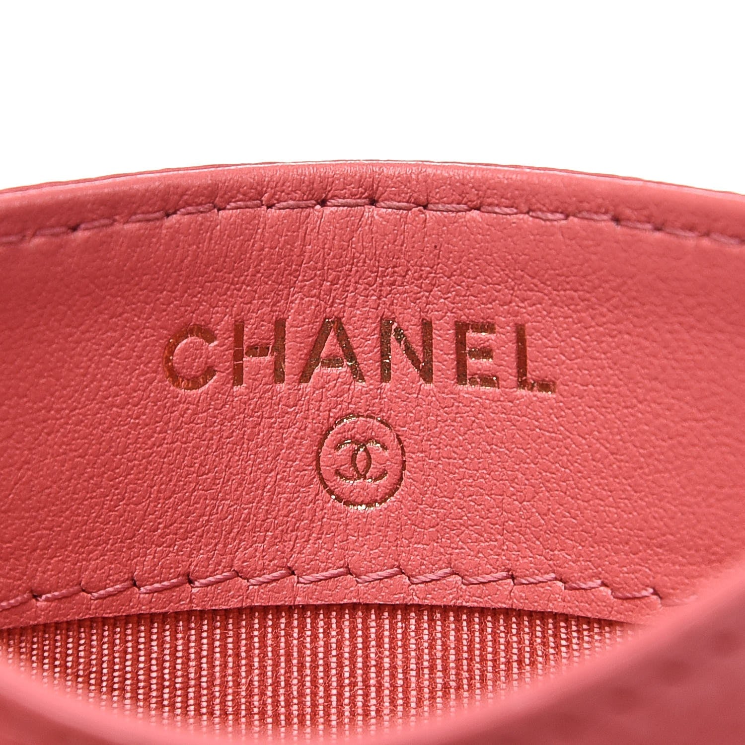 Chanel Caviar Quilted Card Holder Pink 5 of 8