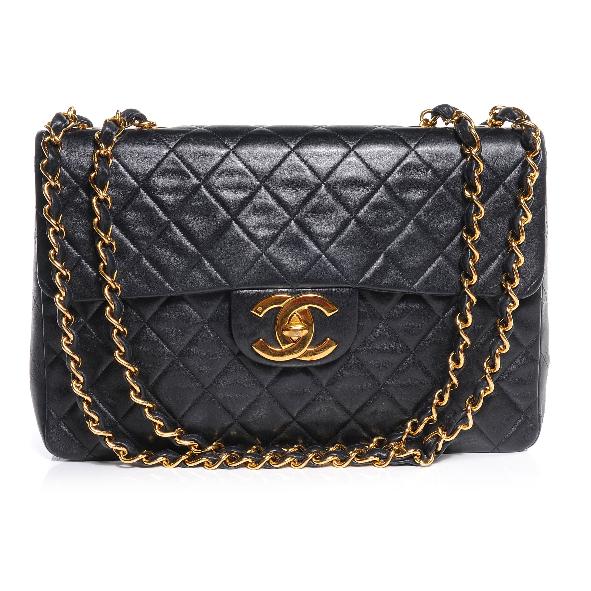 Chanel Lambskin XL Jumbo Flap Black 1 of 7