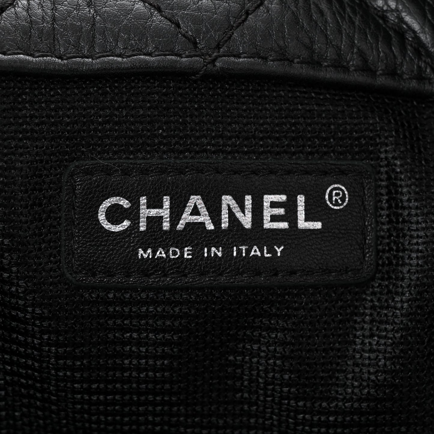 Calfskin Quilted XXL Travel Flap Bag Black