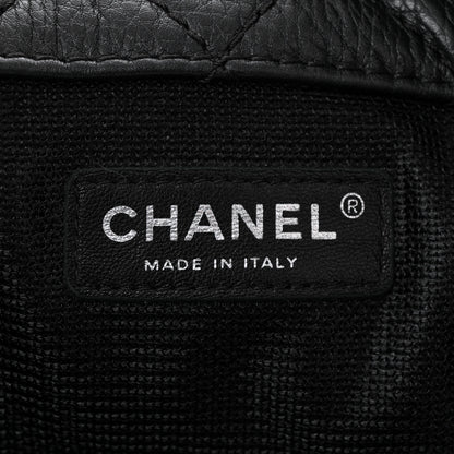 Chanel Calfskin Quilted XXL Travel Flap Bag Black 6 of 10